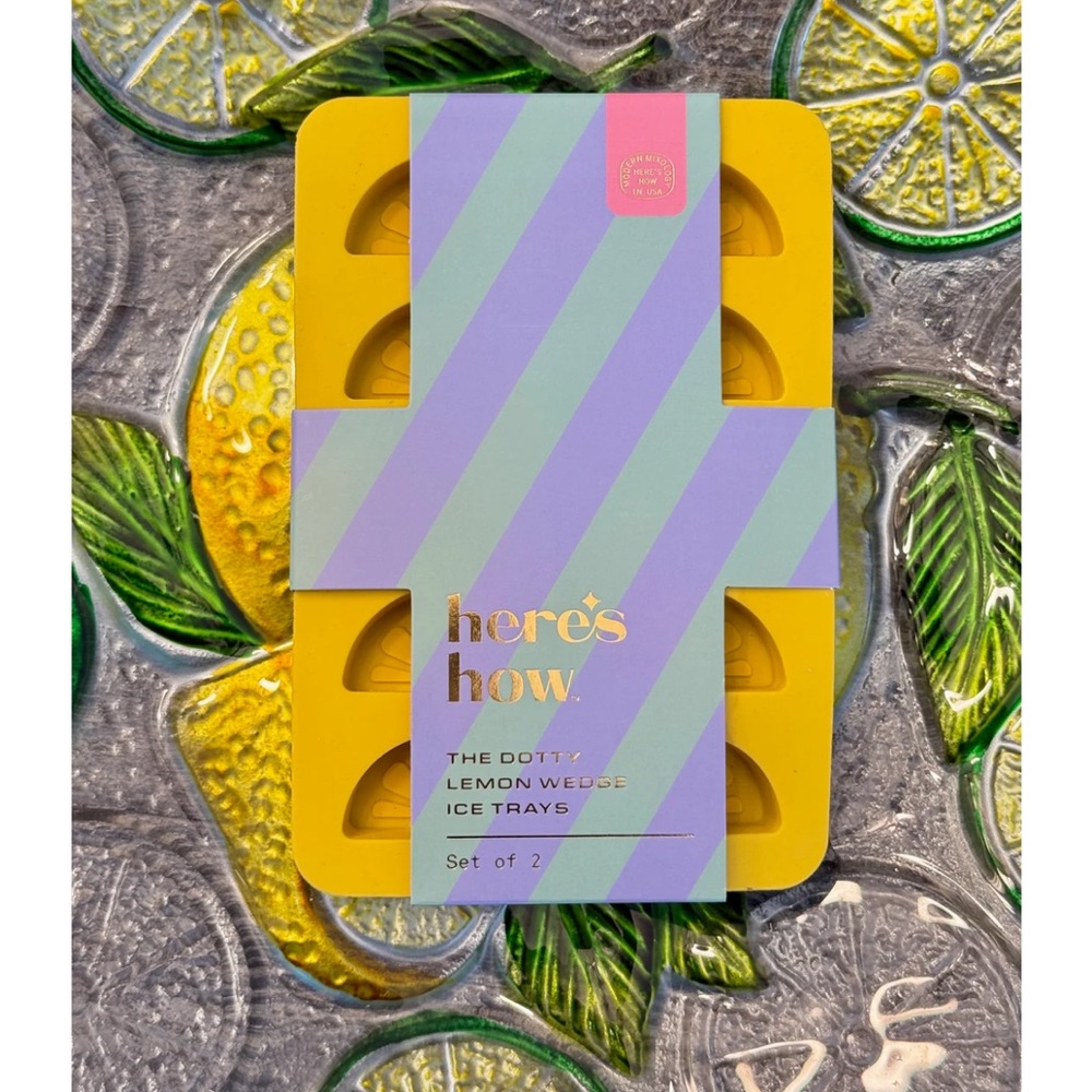 Lemon Wedge Ice Trays - Yellow & Green